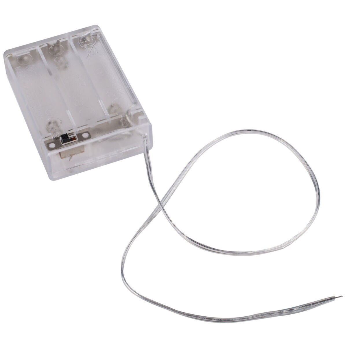 3 x AA Transparent Battery Holder with Switch and 6" Leads